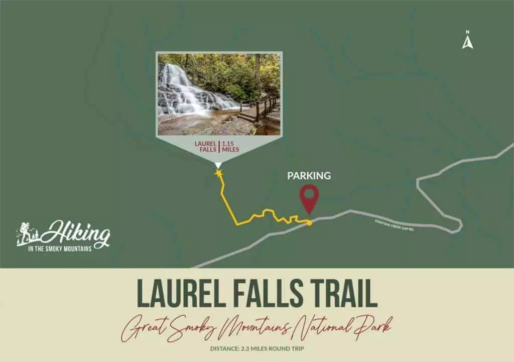 laurel falls trail map