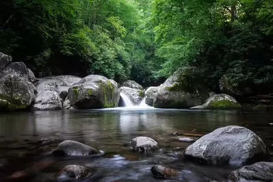 Midnight hole in the Smoky Mountains