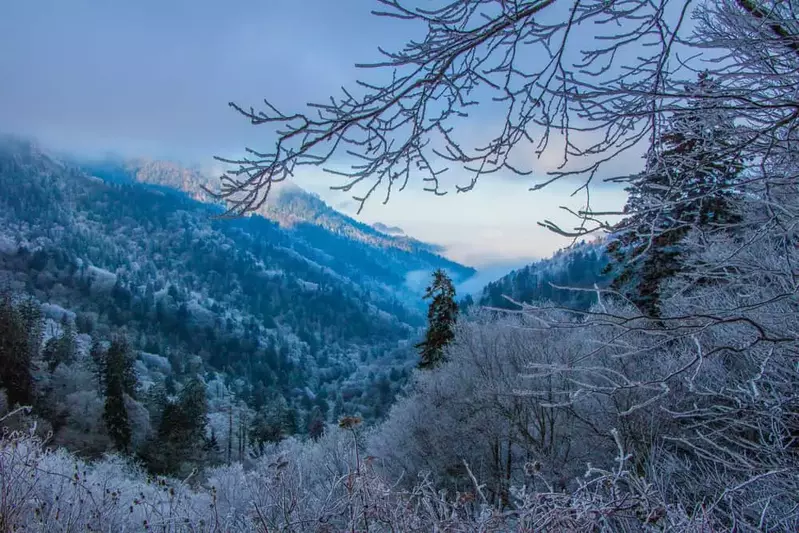 snowy mountains