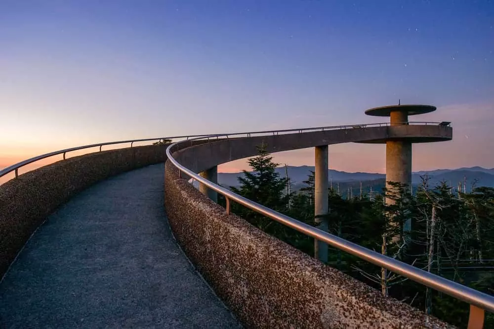 clingmans dome at sunrise