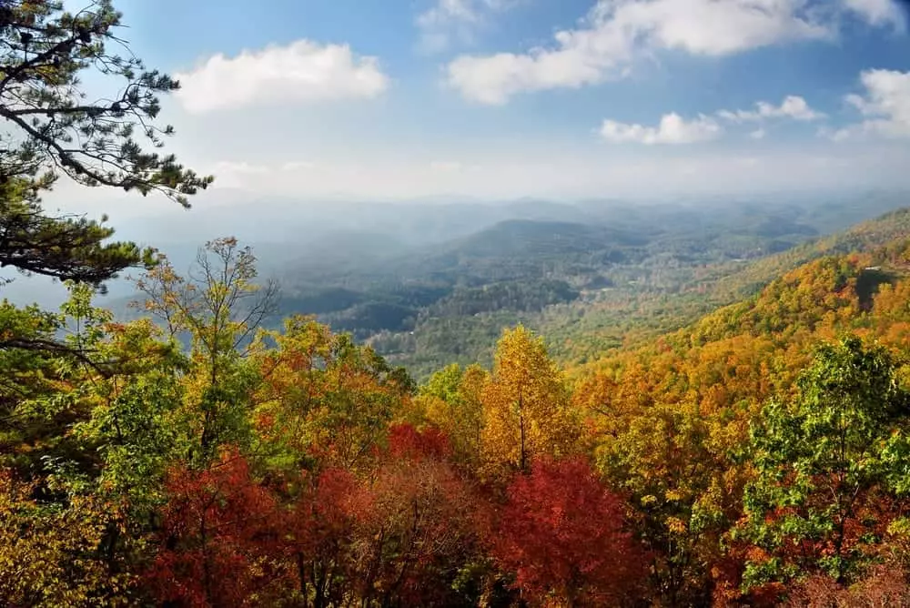 smoky mountains in the fall