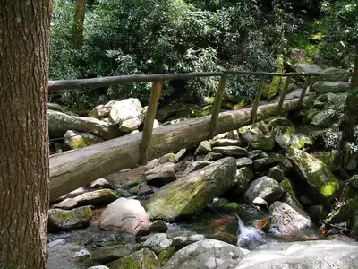 footbridge to rainbow falls