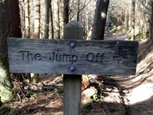 the jump off sign