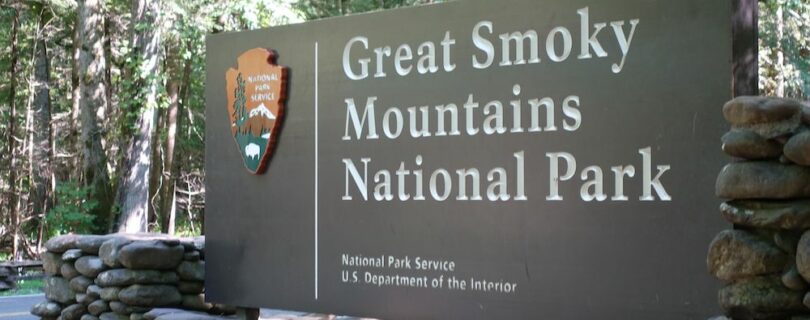 National park sign