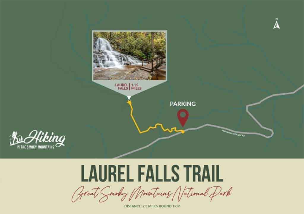 laurel falls trail map