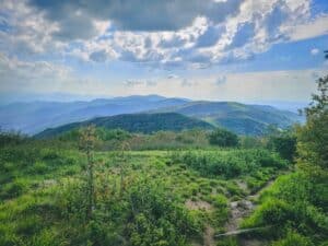 view from thunderhead mountain in the smoky mountains national park